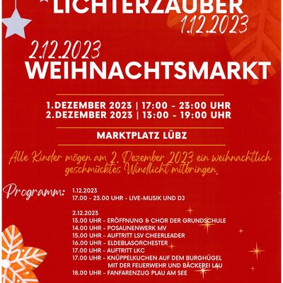 Plakat Weihnachtsmarkt