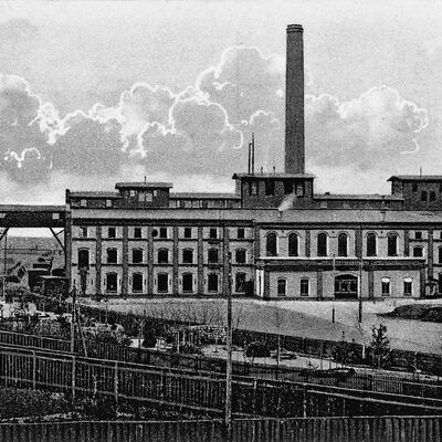 Ansichtskarte 1918 Zuckerfabrik