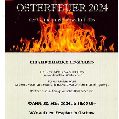 Osterfeuer Gischow 30.03.2024