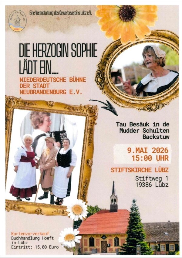 Bild vergr&ouml;&szlig;ern: Plakat "Die Herzogin Sophie l&auml;dt ein" 09.05.2026