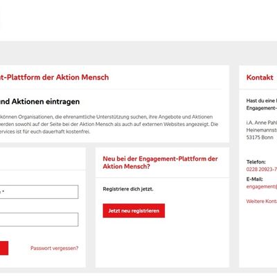 Engagement-Portal der Aktion Mensch - Deutschlands 