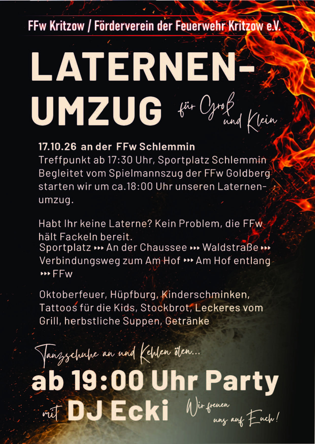 Bild vergr&ouml;&szlig;ern: Flyer Laternumzug Kritzow 2026