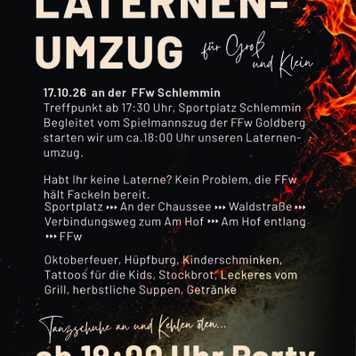 Flyer Laternumzug Kritzow 2026